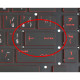 HP Omen 17-AN007NO tastatură pentru notebook, fără ramă, negru CZ/SK, cu iluminare din spate